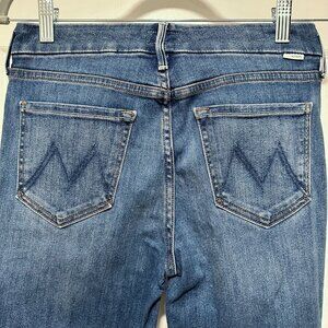 Mother Denim Skinny Jeans The Looker Ankle Fray Size 27
